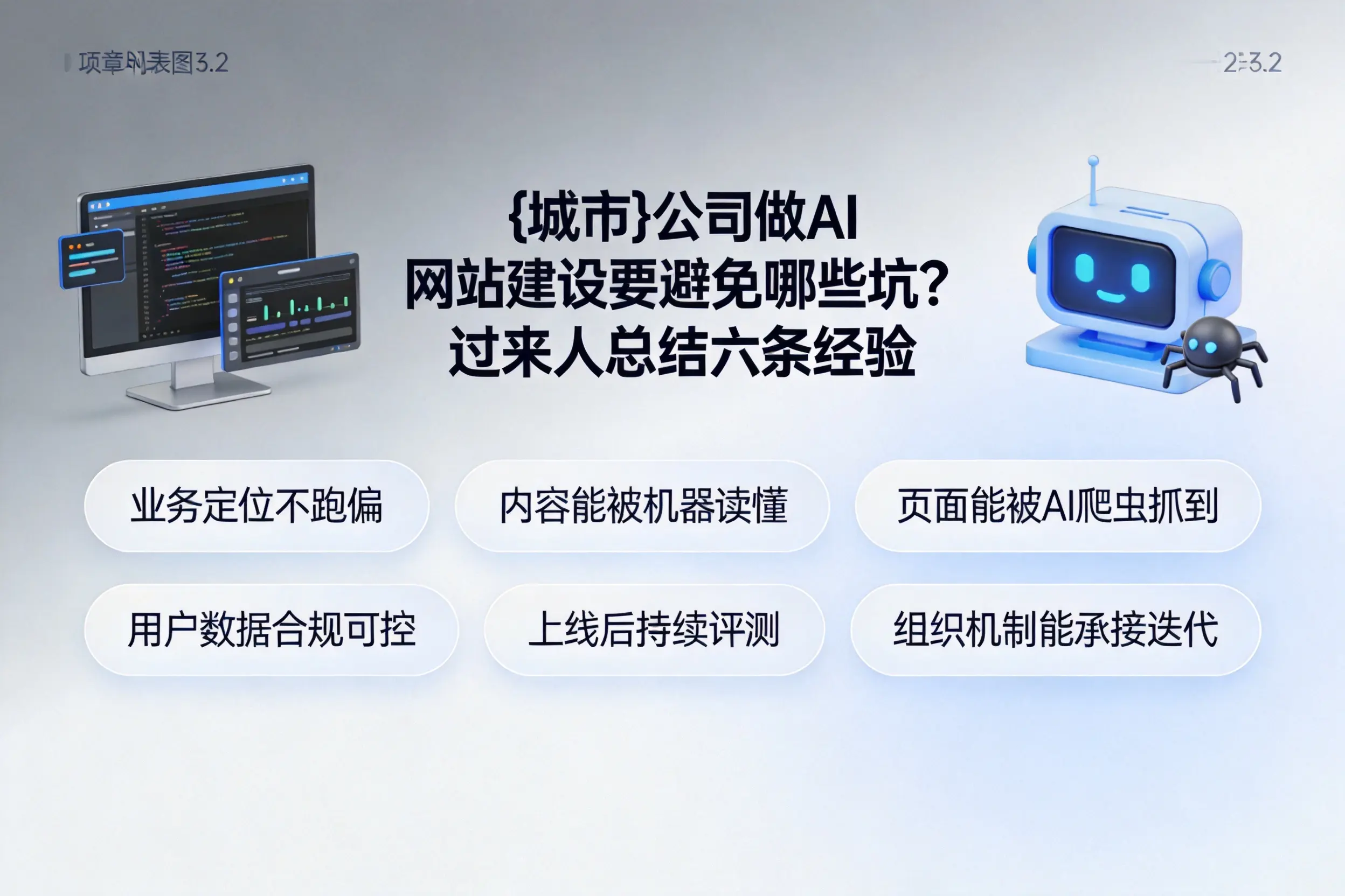 南平公司做AI网站建设要避免哪些坑？过来人总结六条经验