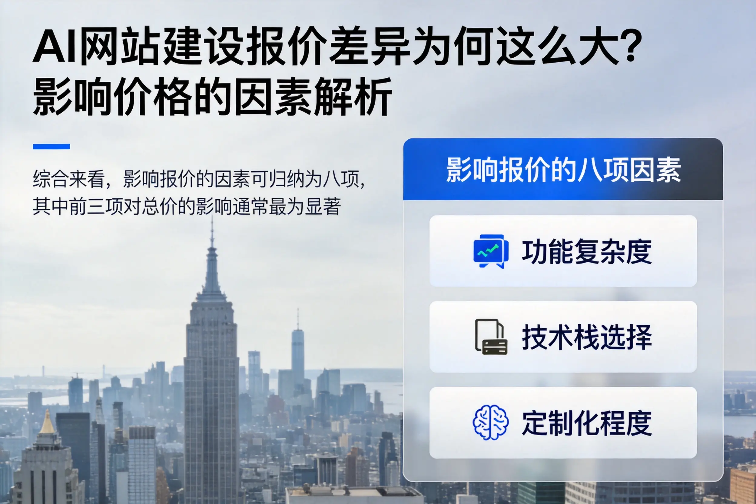 南平AI网站建设报价差异为何这么大?影响价格的因素解析