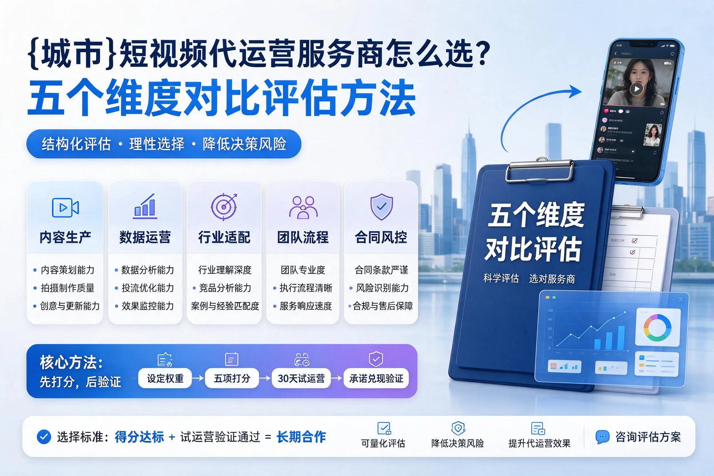 南平短视频代运营服务商怎么选？五个维度对比评估方法