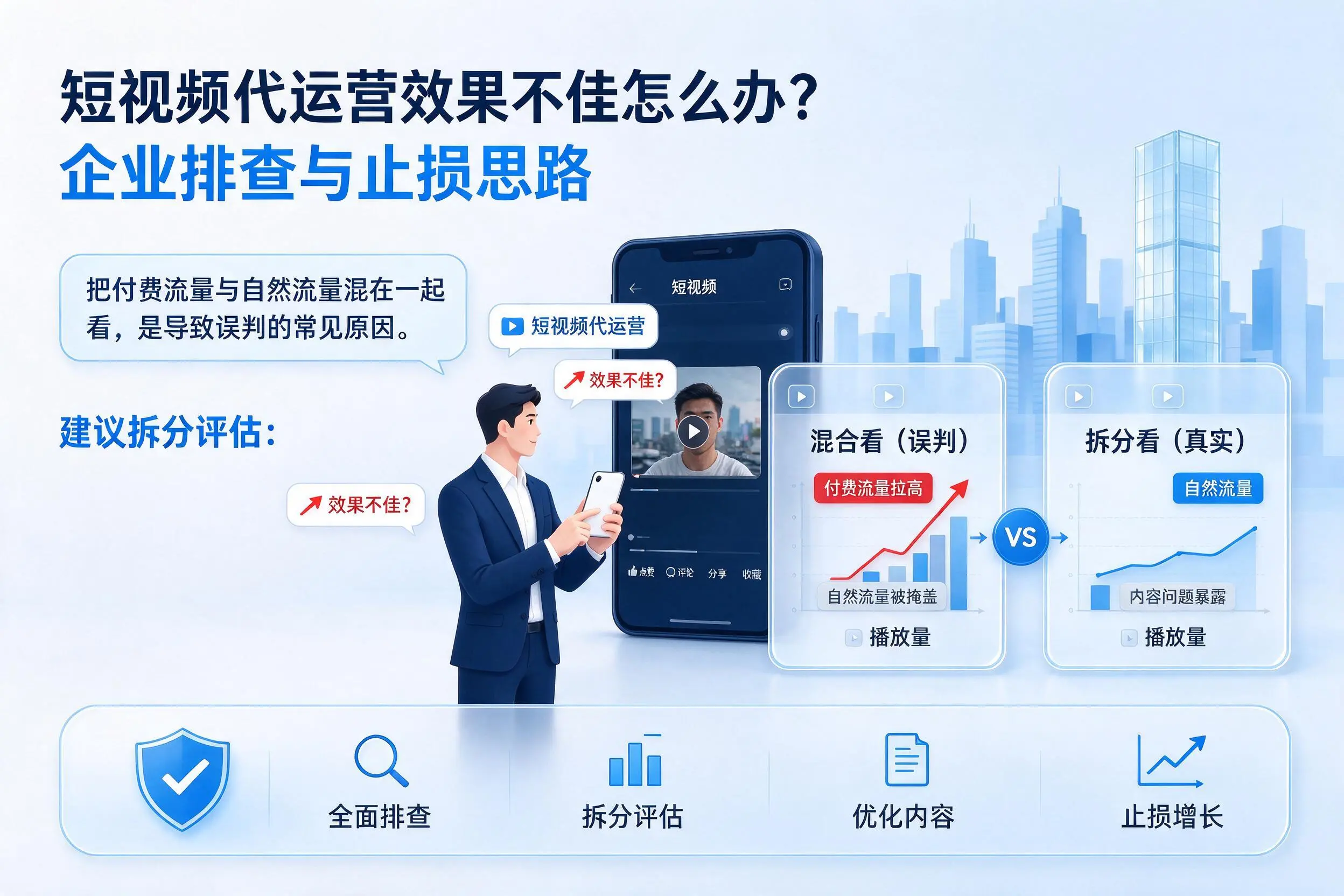 短视频代运营效果不佳怎么办?南平企业排查与止损思路
