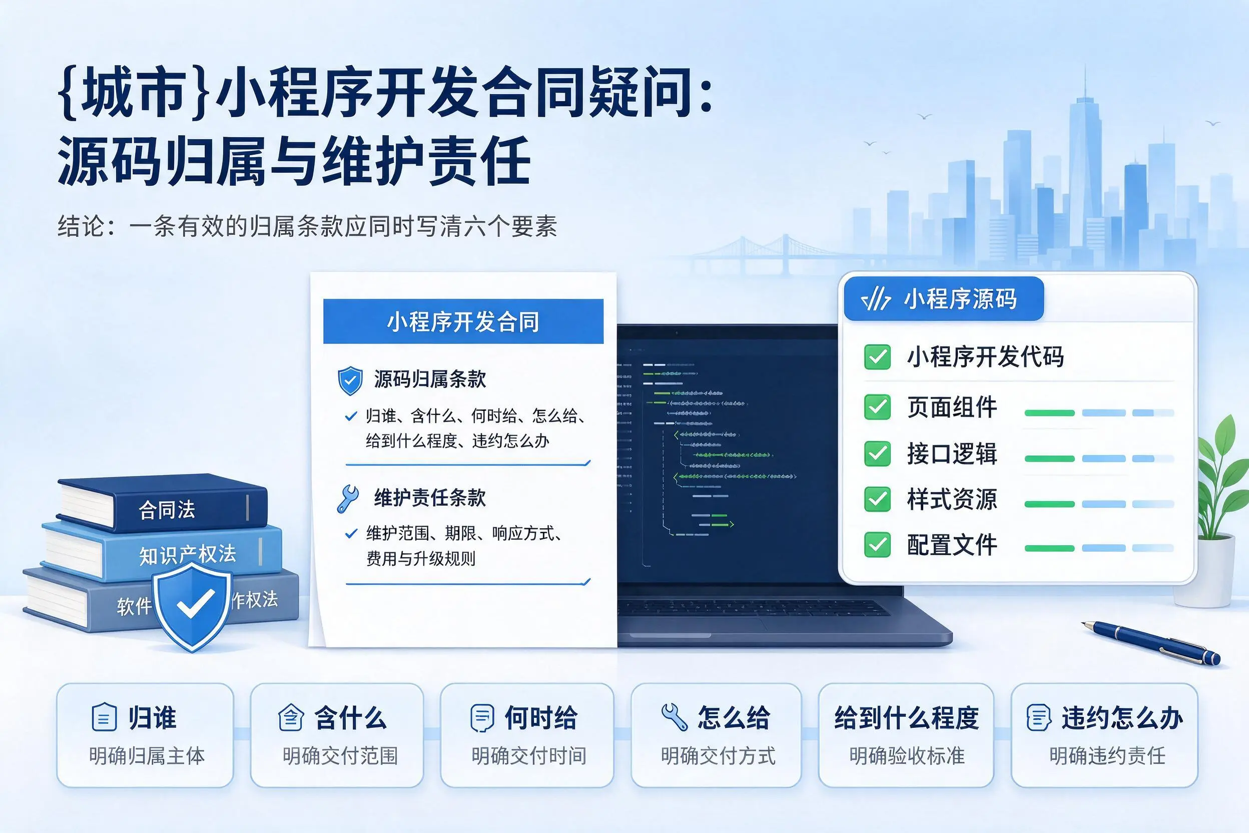 南平小程序开发合同疑问:源码归属与维护责任