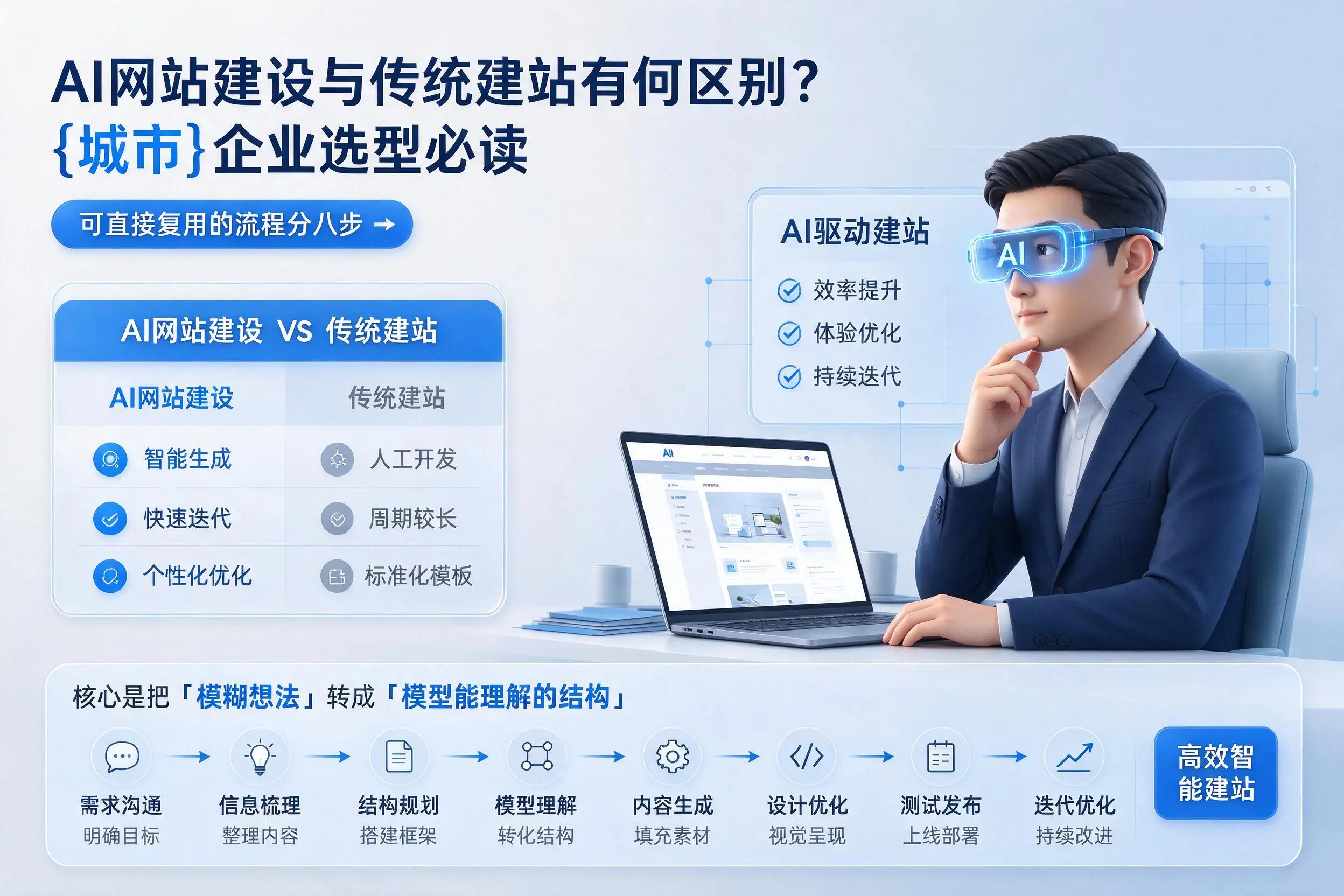 AI网站建设与传统建站有何区别?南平企业选型必读