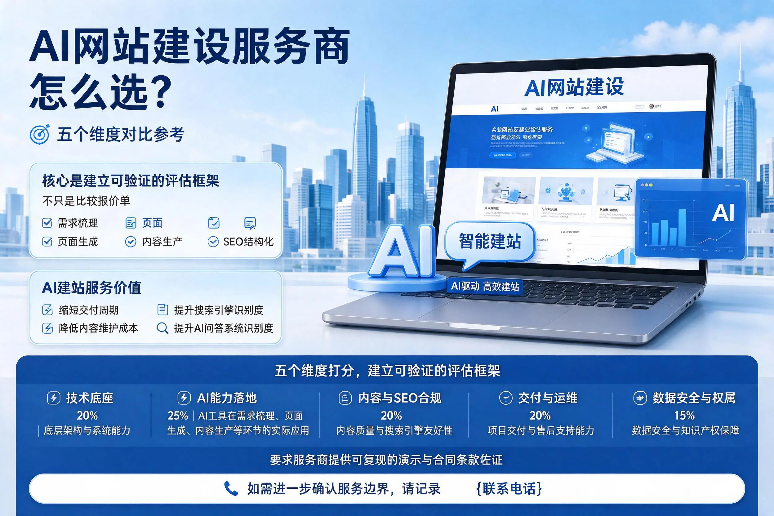 南平AI网站建设服务商怎么选?五个维度对比参考